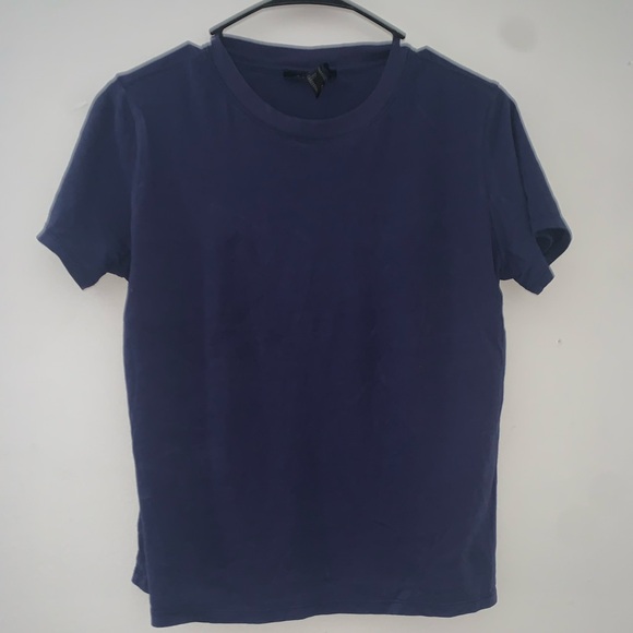 Forever 21 blue V neck shirt - Picture 2 of 2